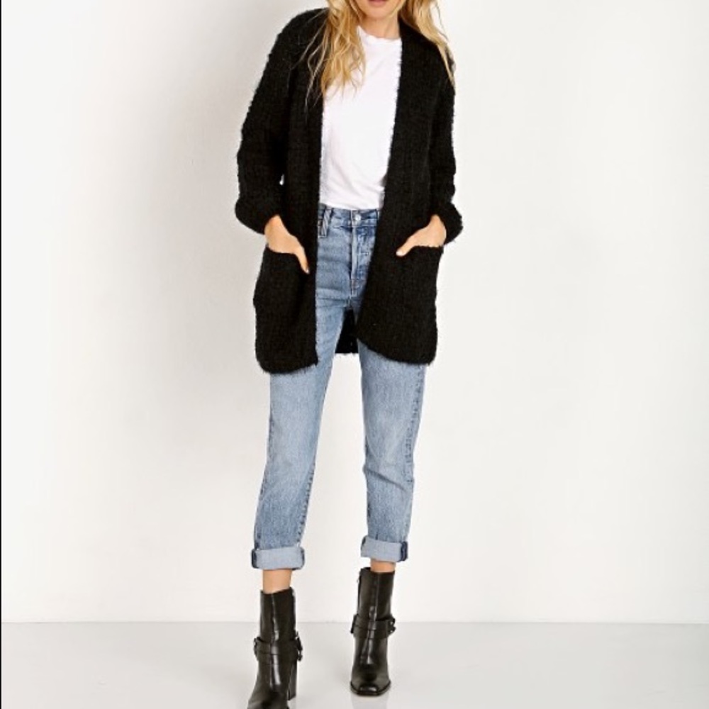 BB Dakota I’ve Been Busy Black Cardigan